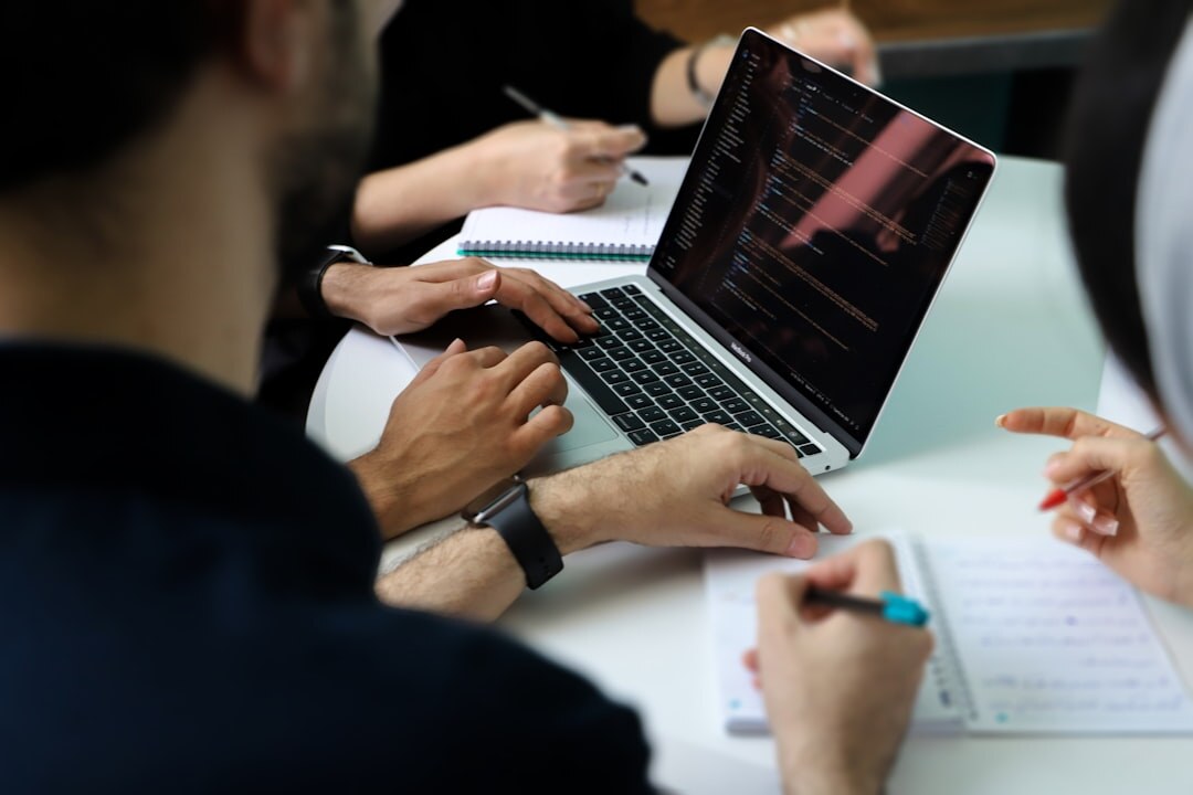 research team analyzing data