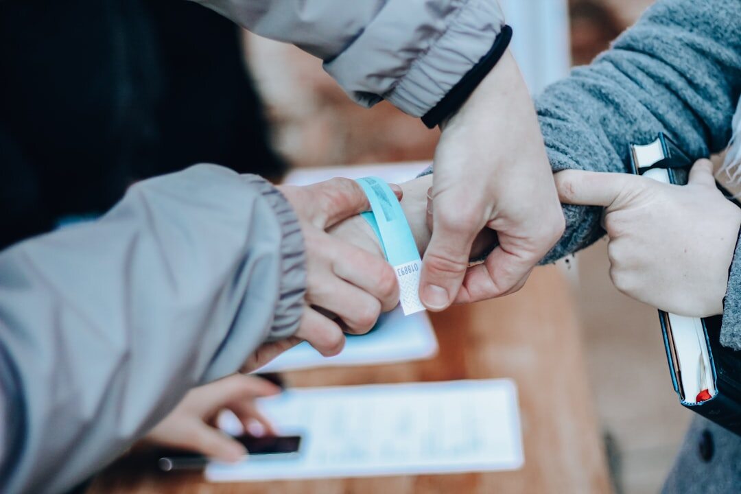 people voting in election